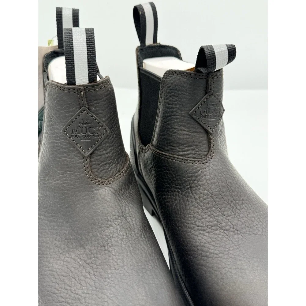 Unisex Chore Farm Leather Chelsea Muck Boot Waterproof Mens 8 W 9 NWB‎ Comp Toe